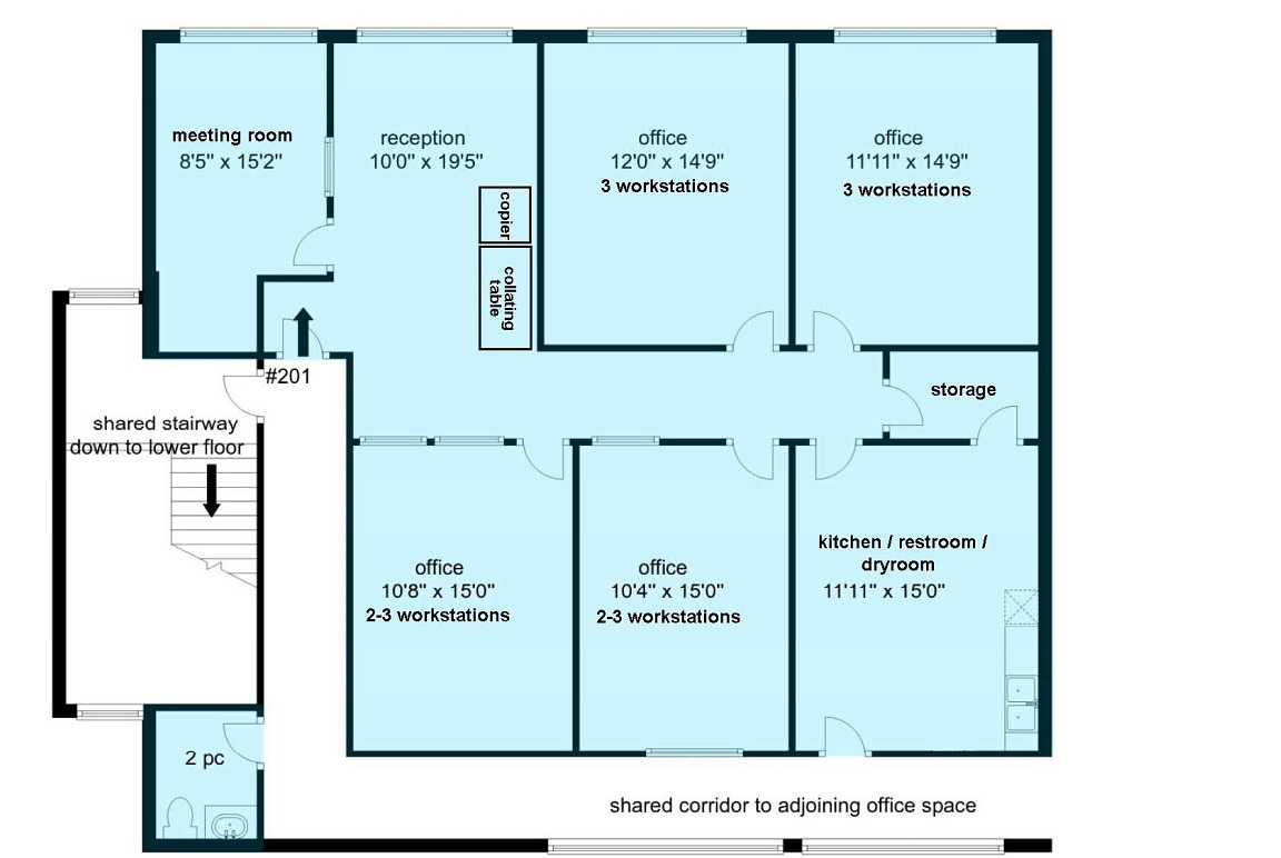 201 - 780 Grant Avenue, Courtenay, BC floorplan