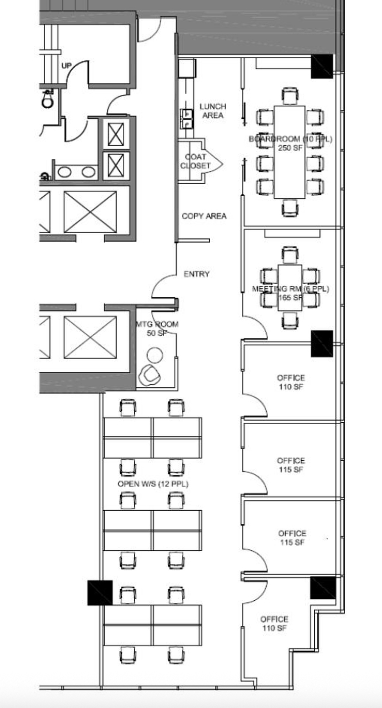 430 - 1095 West Pender Street, Vancouver, BC floorplan