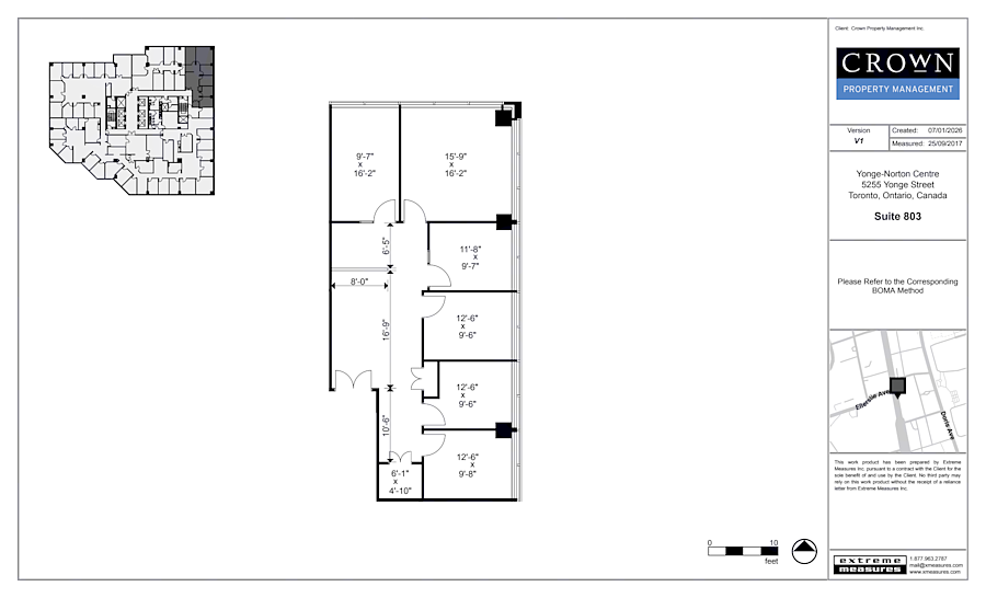 803 - 5255 Yonge Street, Toronto, ON floorplan