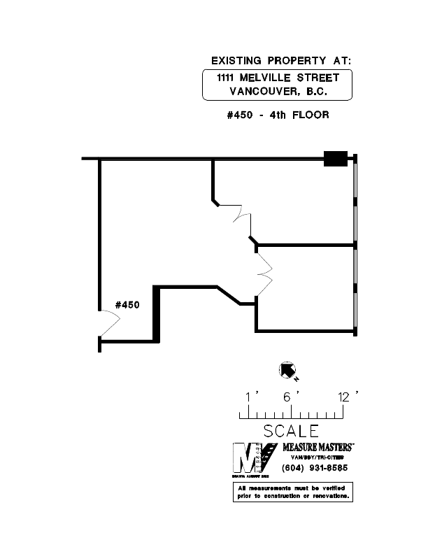 450 - 1111 Melville Street, Vancouver, BC floorplan