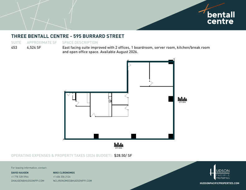453 - 595 Burrard Street, Vancouver, BC floorplan