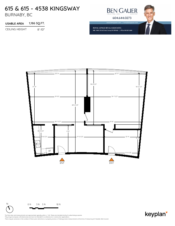 613, 615 - 4538 Kingsway, Burnaby, BC floorplan