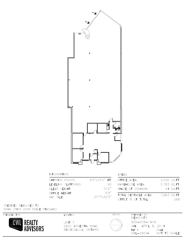 7-2800 - Argentia Road, Mississauga, ON floorplan