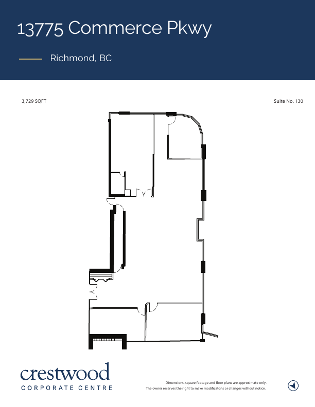 130 - Bldg 7 - 13775 Commerce Parkway, Richmond, BC floorplan
