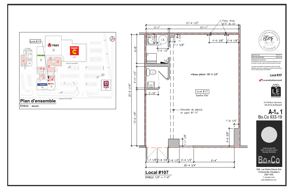 107 - 10516 Boulevard Sainte-Anne, Sainte-Anne-de-Beaupré, QC floorplan