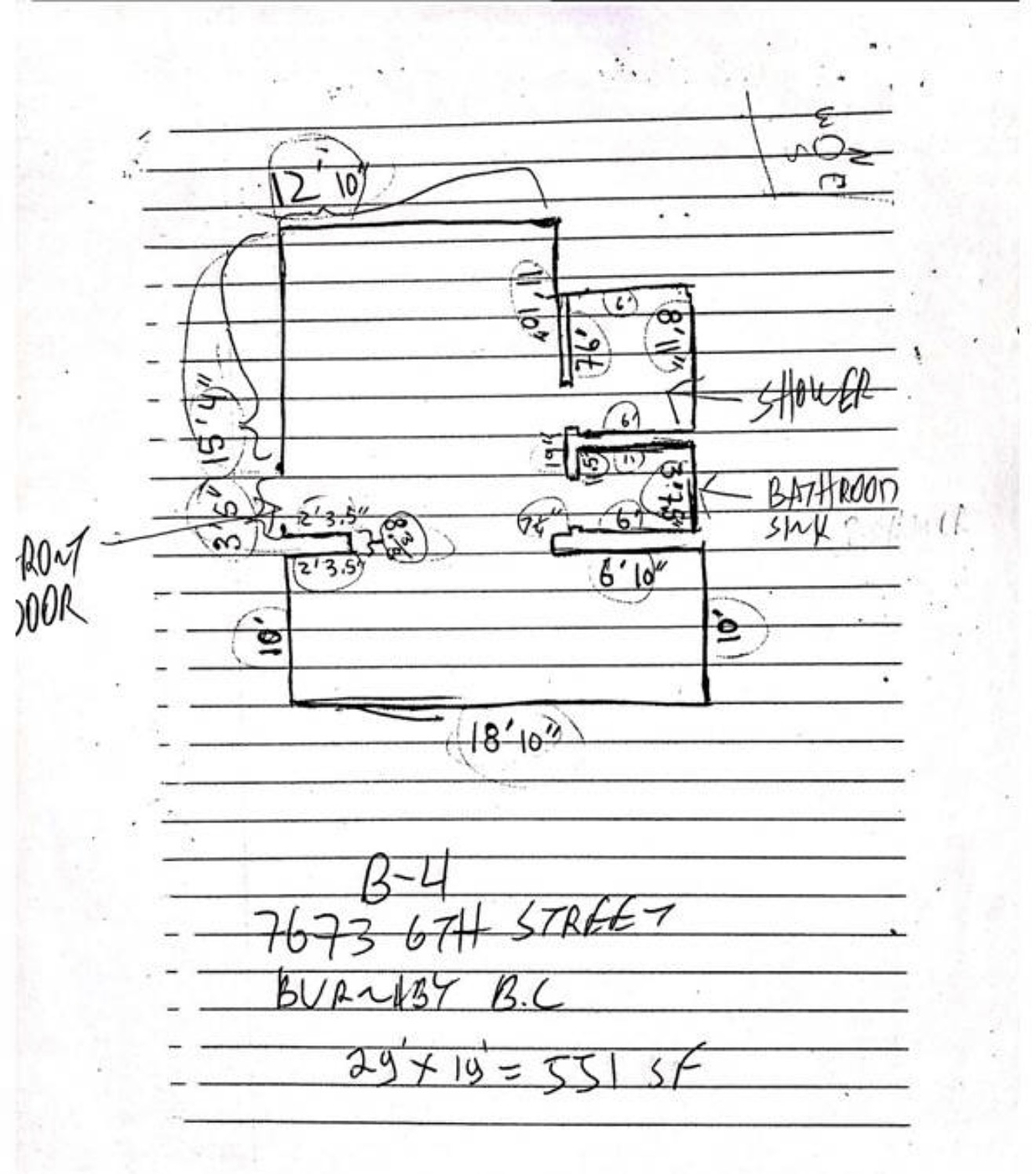 B4 - 7673 6th St. , Burnaby, BC floorplan