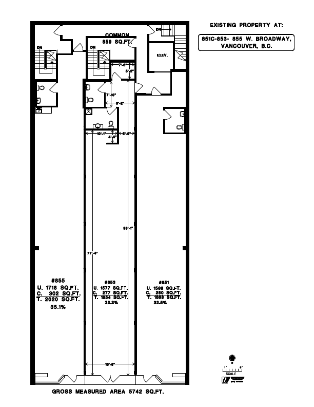 855 West Broadway, Vancouver, BC floorplan
