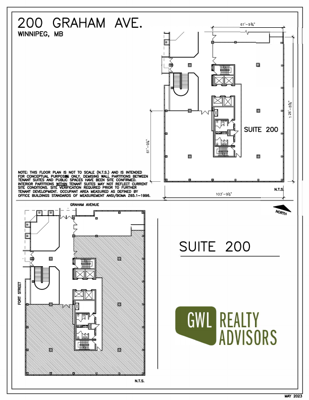 200 - 200 Graham Avenue, Winnipeg, MB floorplan
