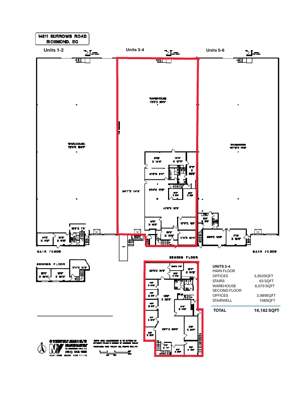 3 & 4 - 14211 Burrows Road, Richmond, BC floorplan