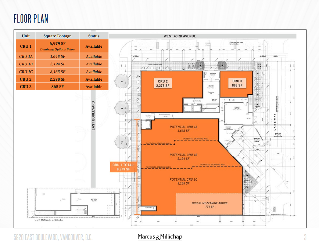 CRU 1A - 5920 East Blvd, Vancouver, BC floorplan