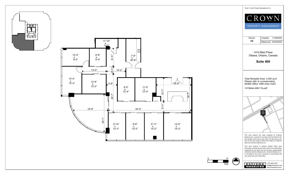 400 - 1410 Blair Towers Place, Ottawa, ON floorplan