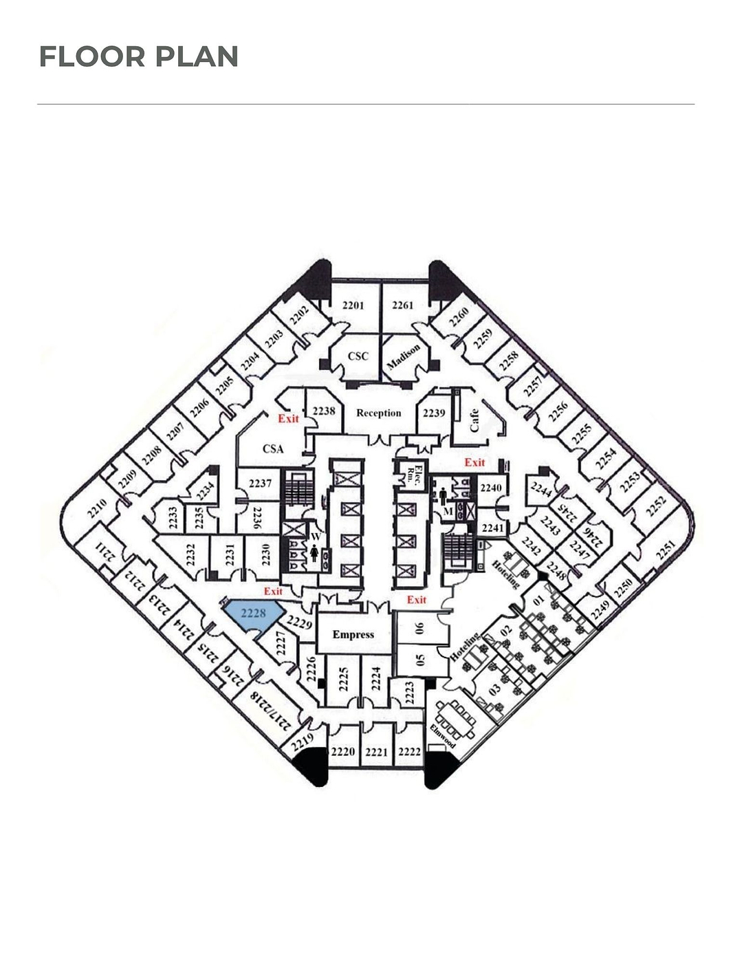 Virtual Office - 4950 Yonge Street, Toronto, ON floorplan
