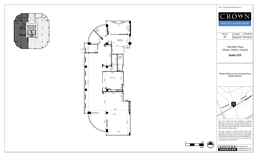 210 - 1400 Blair Towers Place, Ottawa, ON floorplan