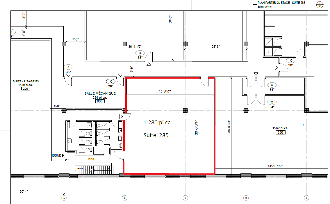 260-285 - 9090 Avenue du Parc, Montréal, QC floorplan