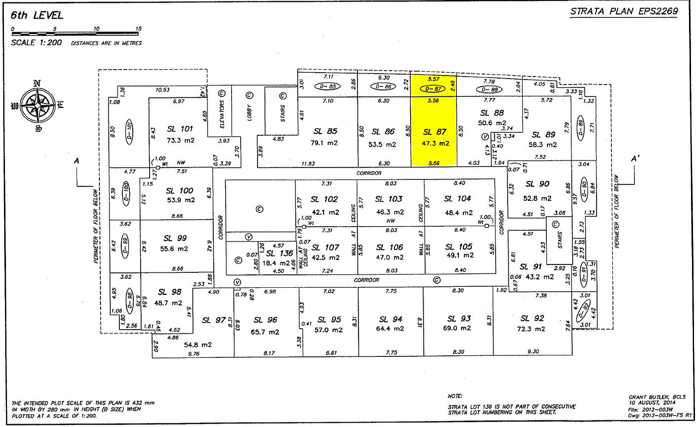 607 - 550 West Broadway, Vancouver, BC floorplan