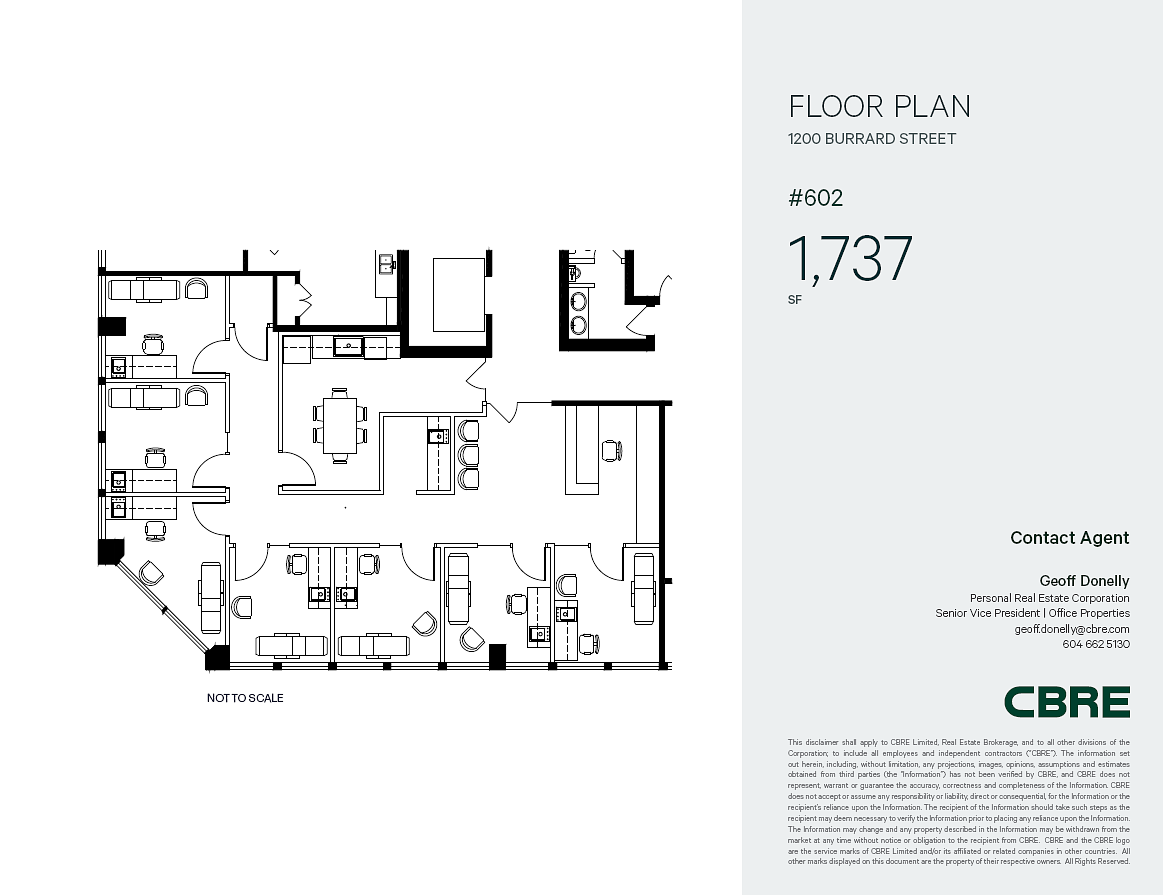 602 - 1200 Burrard St, Vancouver, BC floorplan