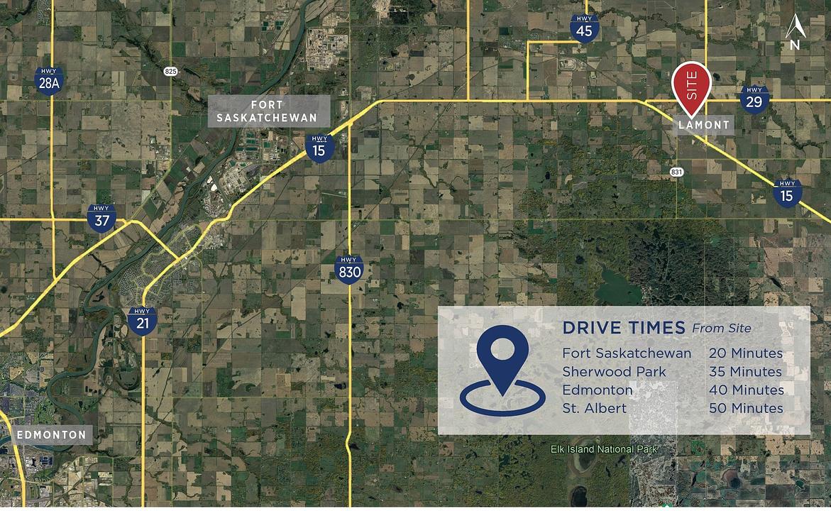 54th Street and 58th Avenue, Lamont, AB