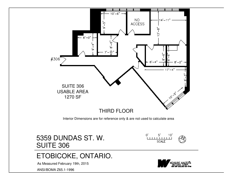 306 - 5359 Dundas Street West, Toronto, ON floorplan
