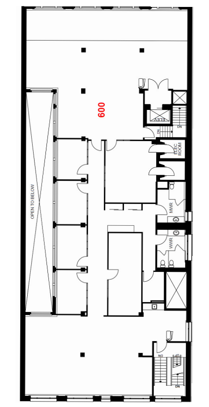 600 - 209 8 Ave SW, Calgary, AB floorplan