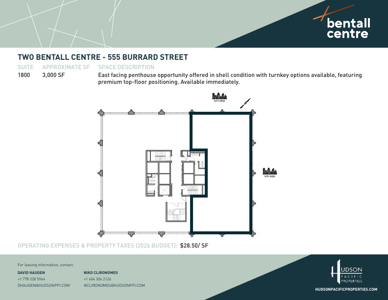 1800 - 555 Burrard Street, Vancouver, BC floorplan
