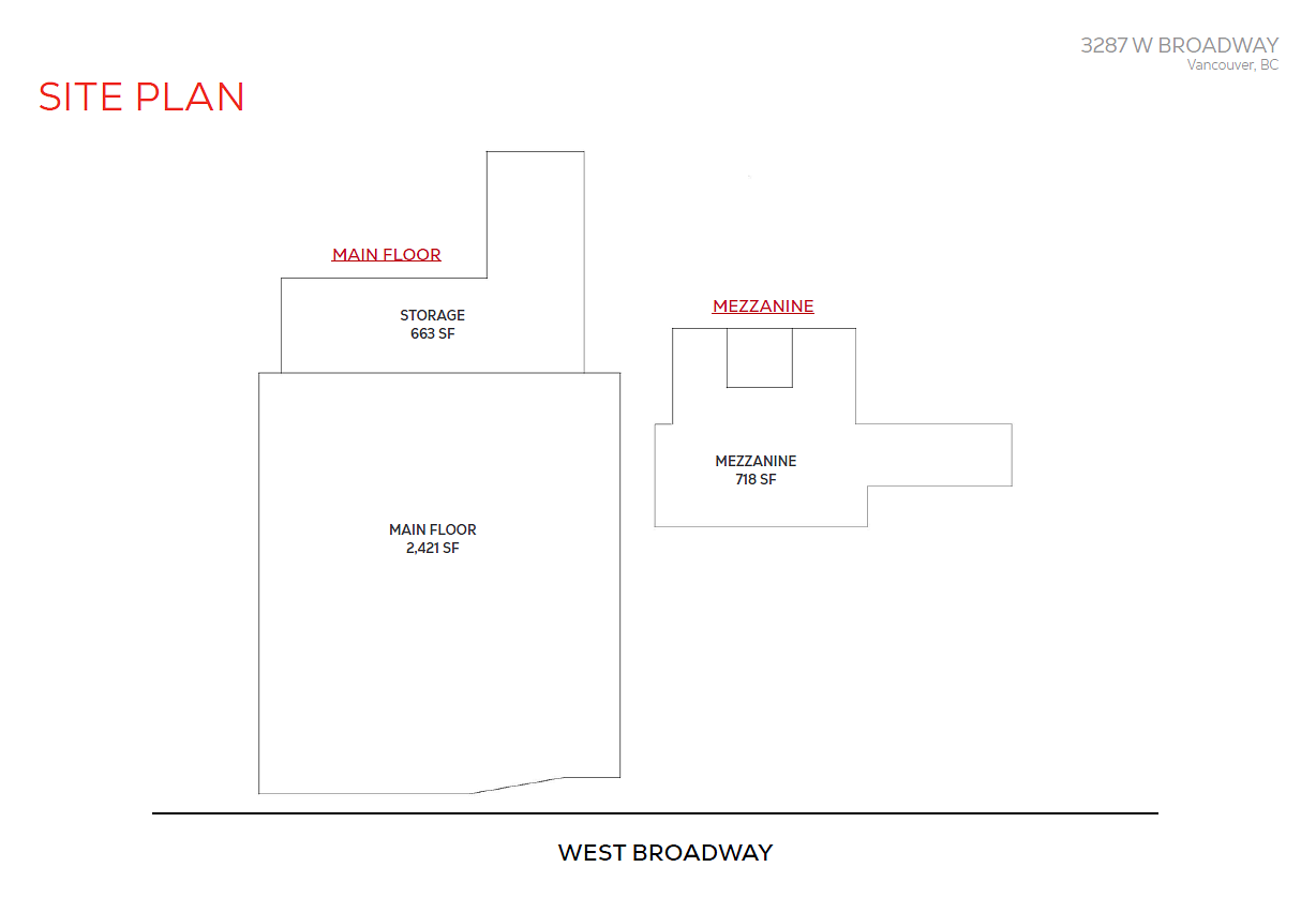 3287 West Broadway, Vancouver, BC floorplan