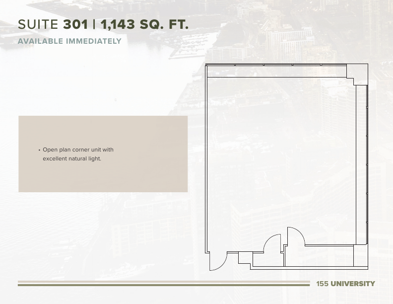 301 - 155 University Avenue, Toronto, ON floorplan