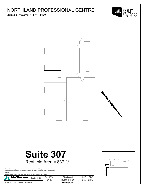 307 - 4600 Crowchild Trail Northwest, Calgary, AB floorplan