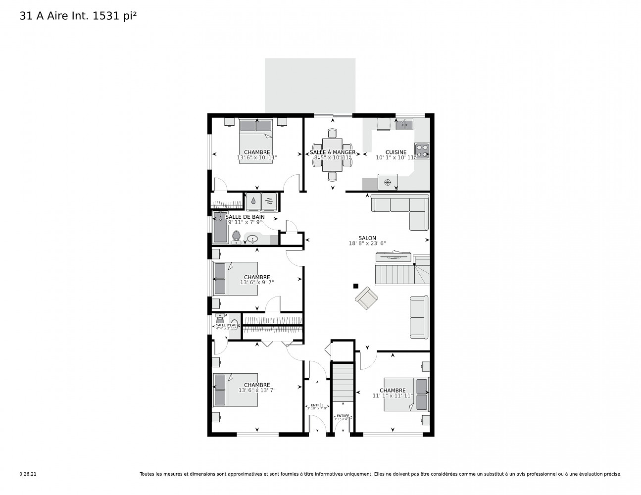 3 - 31 Rue Northview, Montréal-Ouest, QC floorplan