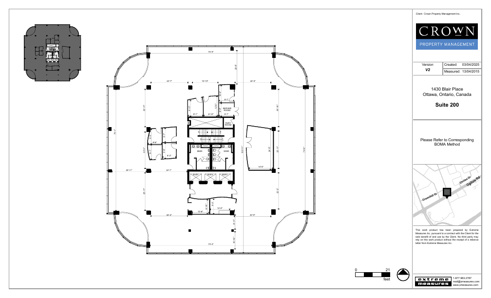 200 - 1430 Blair Towers Place, Ottawa, ON floorplan
