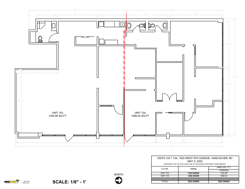 100 - 1525 West 8th Avenue, Vancouver, BC floorplan