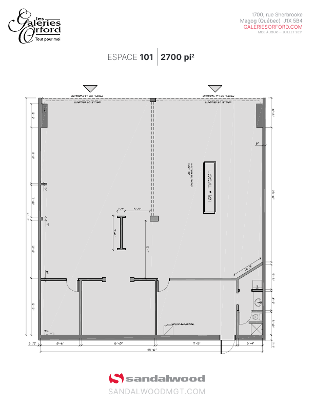 101 - 1700 Rue Sherbrooke, Magog, QC floorplan