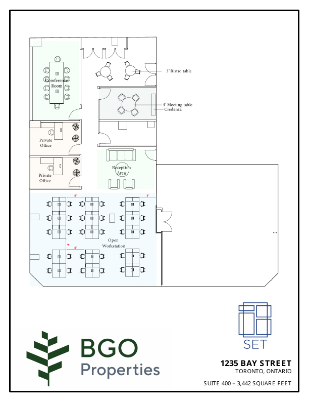 0400 - 1235 Bay Street, Toronto, ON floorplan