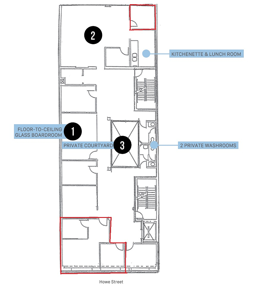 541 Howe St, Vancouver, BC floorplan