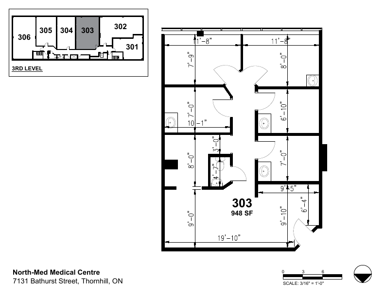 303 - 7131 Bathurst St, Vaughan, ON floorplan