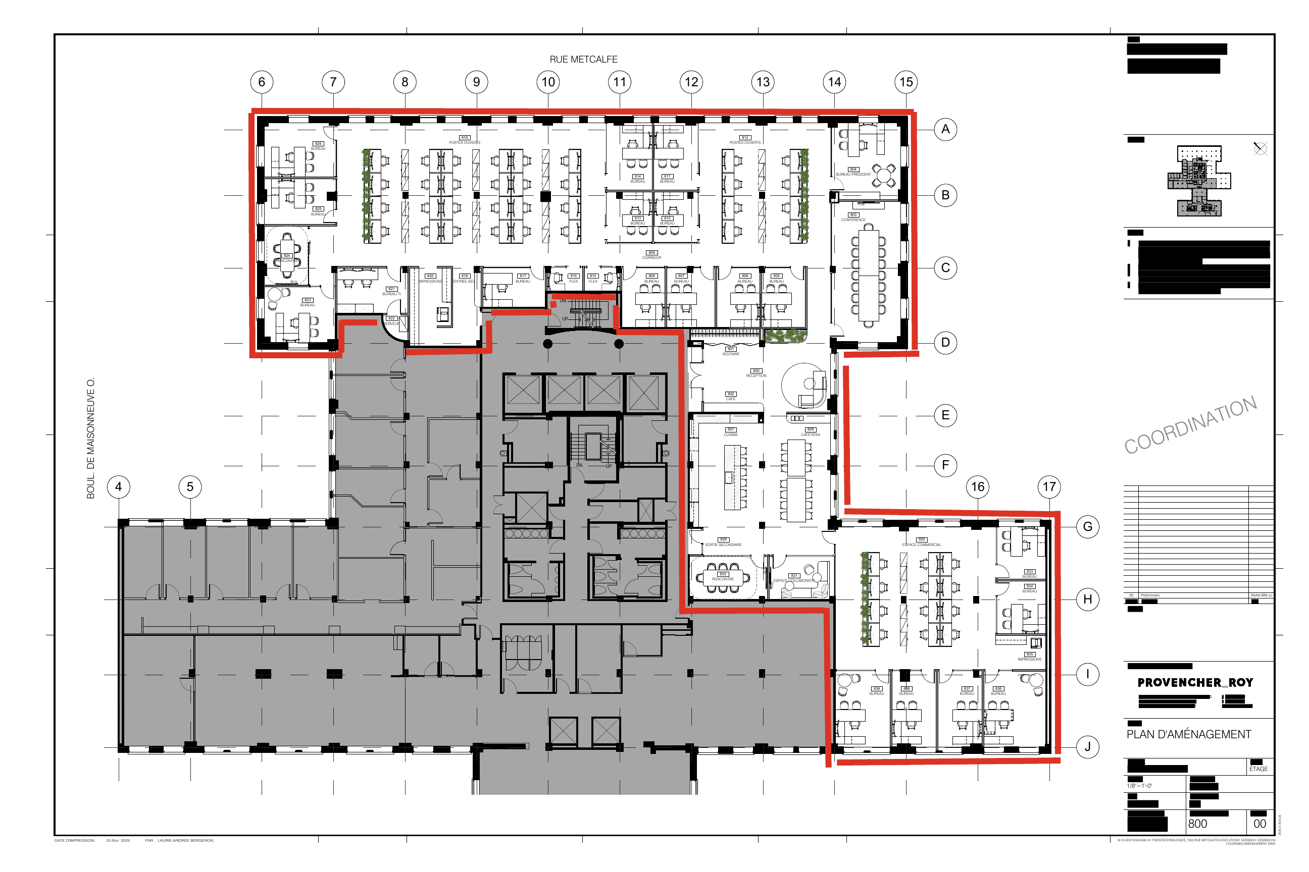 810 - 1550 Metcalfe Street, Montreal, QC floorplan