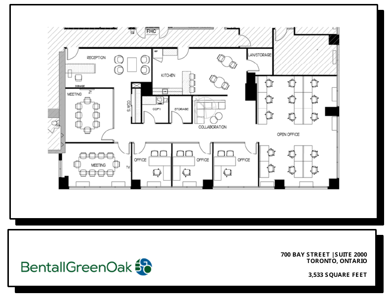 2000 - 700 Bay Street, Toronto, ON floorplan