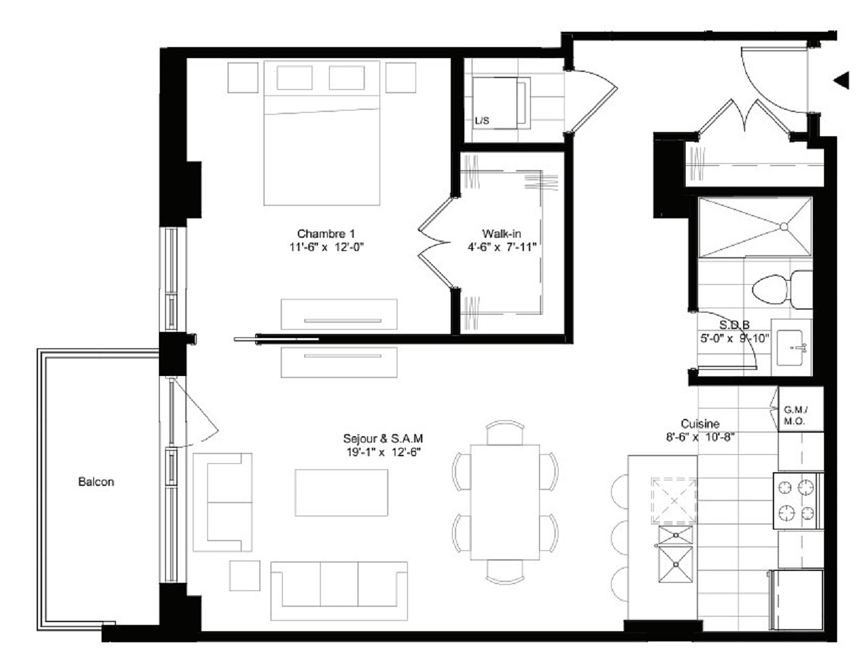 610 - 5175 Avenue de Courtrai, Montréal, QC floorplan