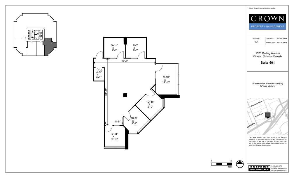 601 - 1525 Carling Avenue, Ottawa, ON floorplan