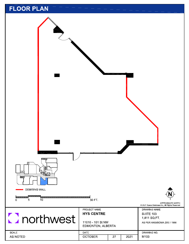 103 - 11010 101 St NW, Edmonton, AB floorplan