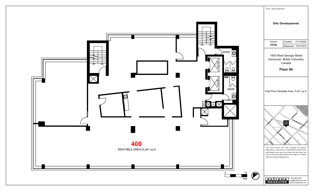 400 - 1455 West Georgia Street, Vancouver, BC floorplan