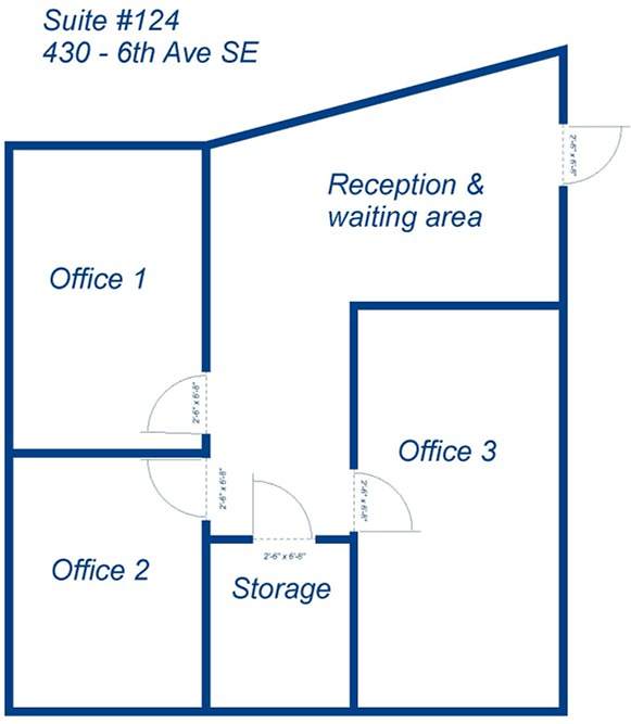 124 - 430 6 Avenue Southeast, Medicine Hat, AB floorplan