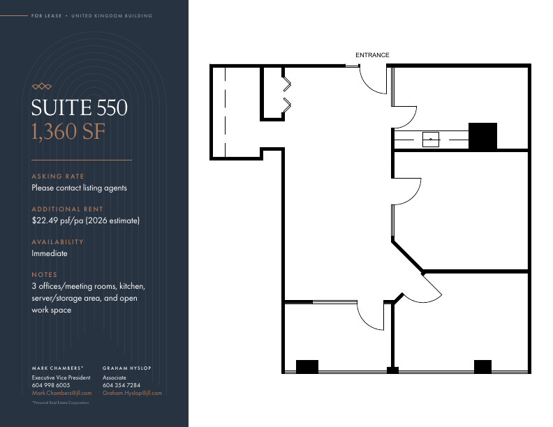550 - 409 Granville St, Vancouver, BC floorplan