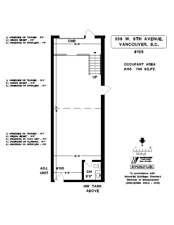105 - 338 West 8th Avenue, Vancouver, BC floorplan