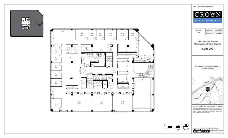 200 - 2630 Skymark Avenue, Mississauga, ON floorplan