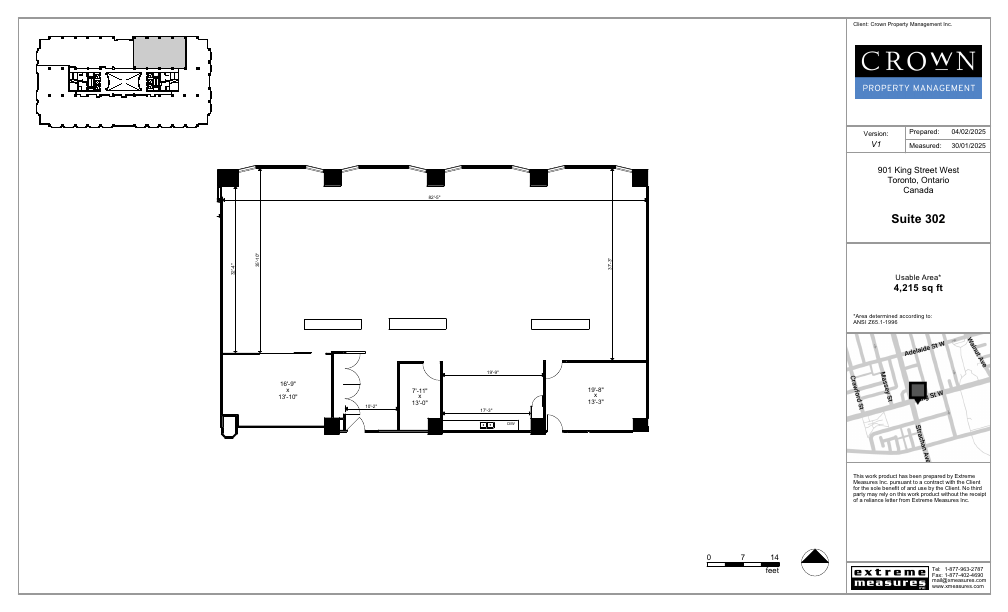 302 - 901 King Street West, Toronto, ON floorplan