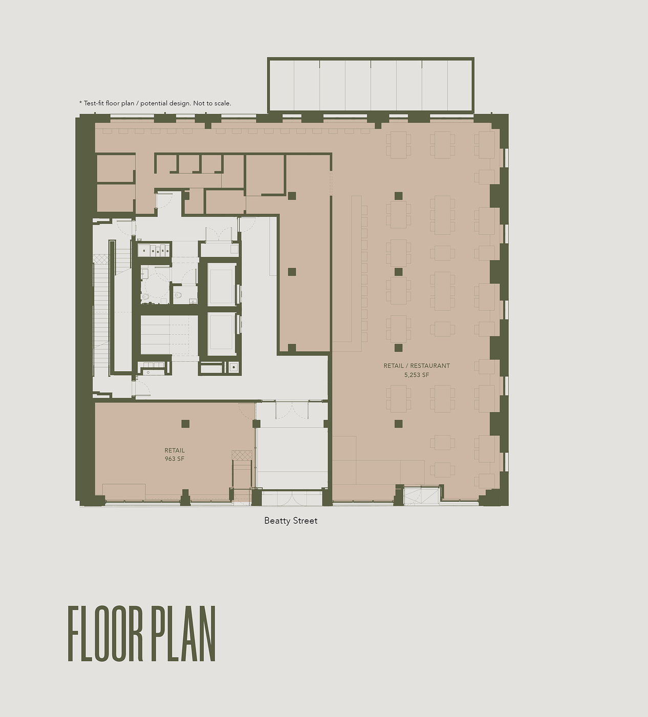 Restaurant/Retail Units - 837 Beatty Street, Vancouver, BC floorplan