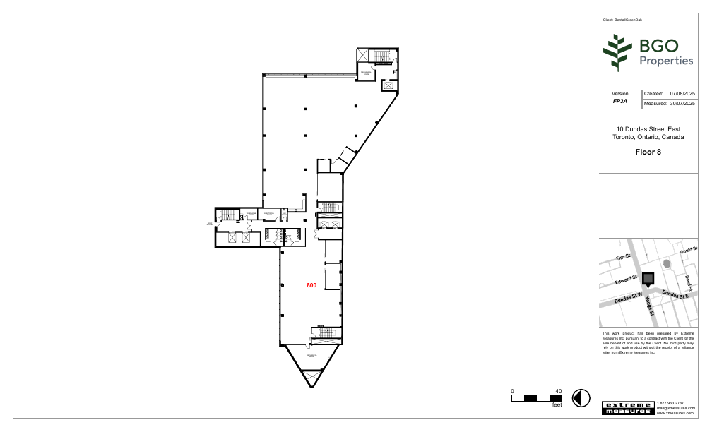 800 - 10 Dundas Street East, Toronto, ON floorplan