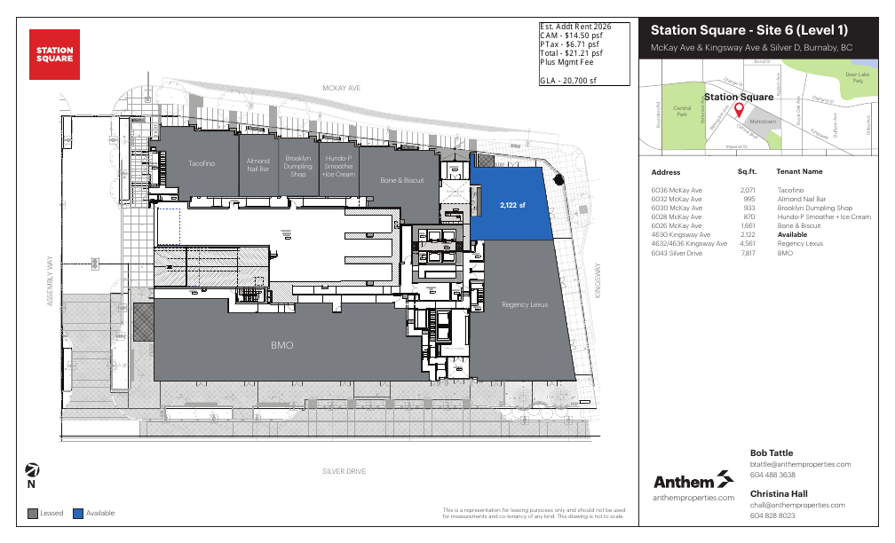 4630 - 4630 Kingsway, Burnaby, BC floorplan