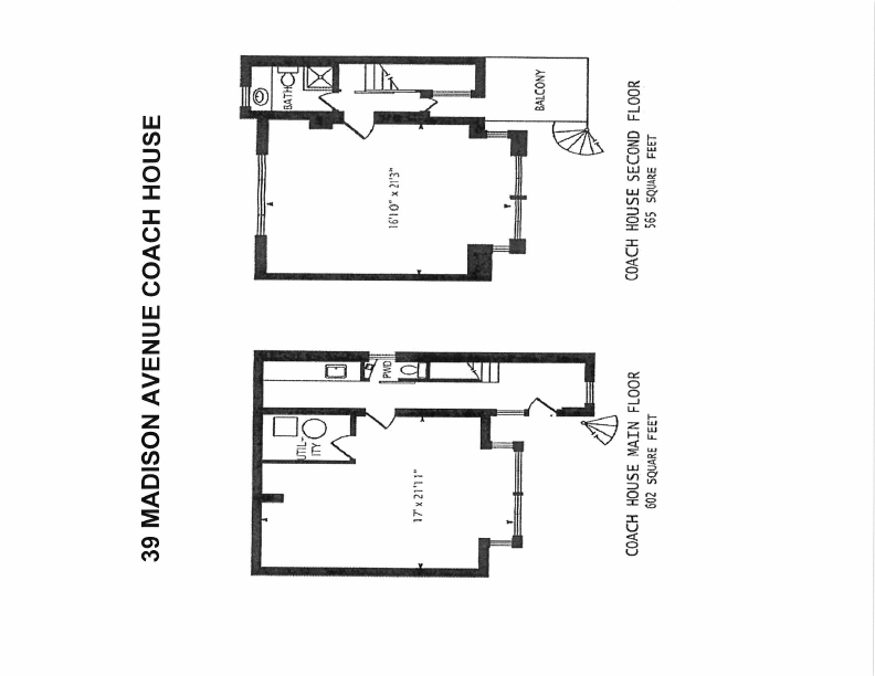 Coach House - 39 Madison Avenue, Toronto, ON floorplan