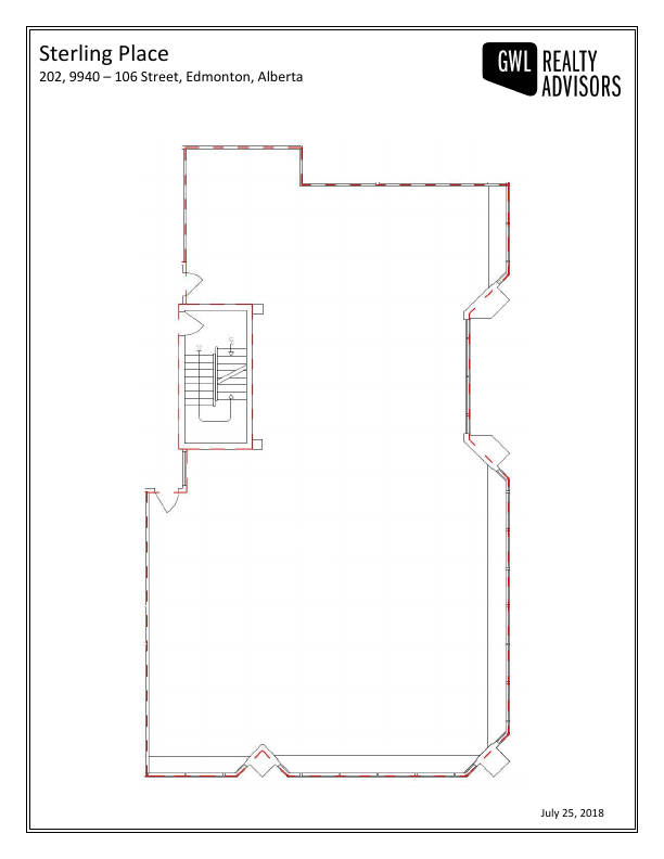 202 - 9940 106 Street, Edmonton, AB floorplan